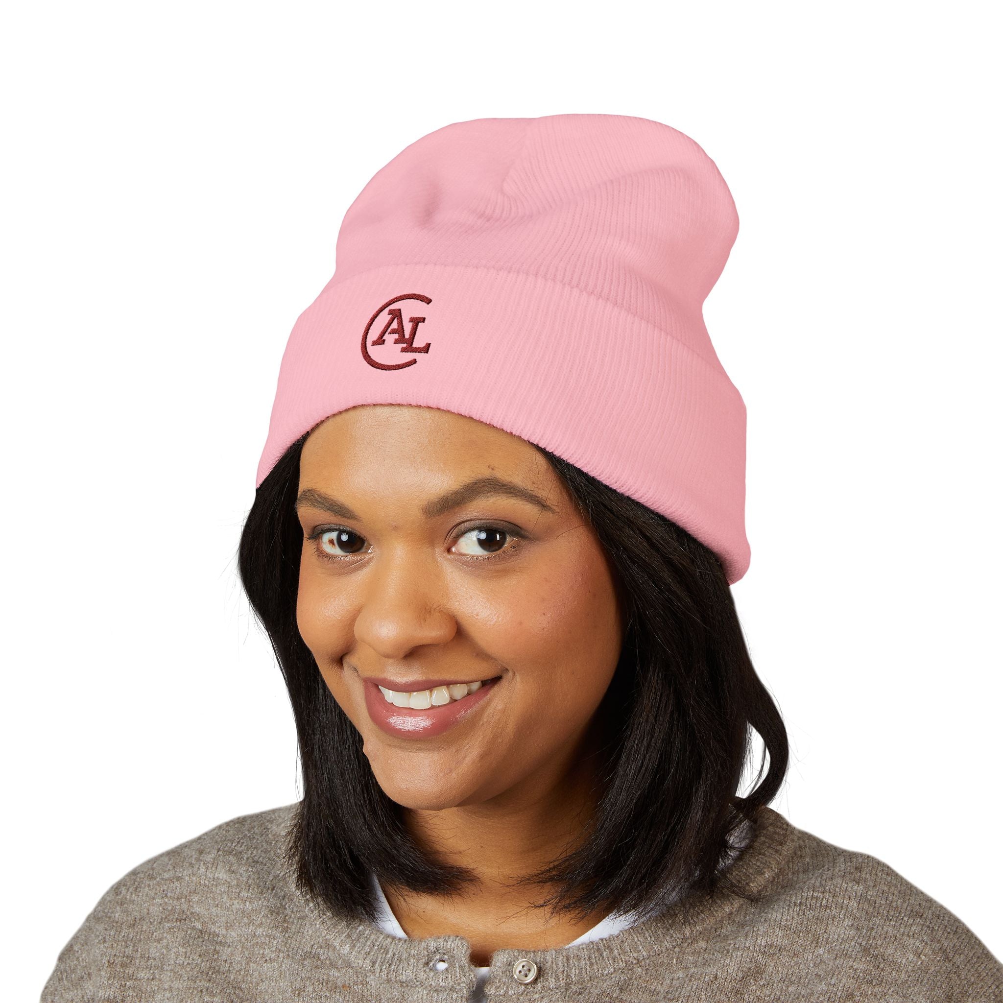 Embroidered 'ALC' Classic Cuffed Beanie